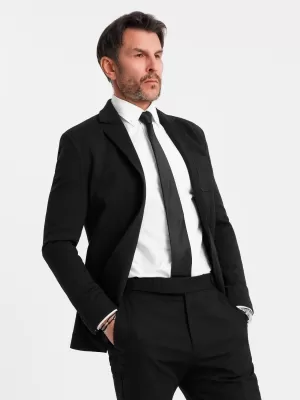 Jachetă pentru bărbați OMBRE OM-BLZB-0101 NEGRU