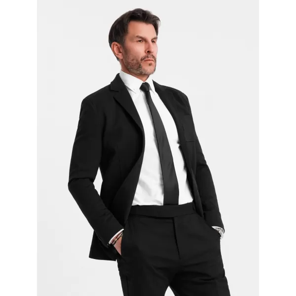  Jachetă pentru bărbați OMBRE OM-BLZB-0101 NEGRU 