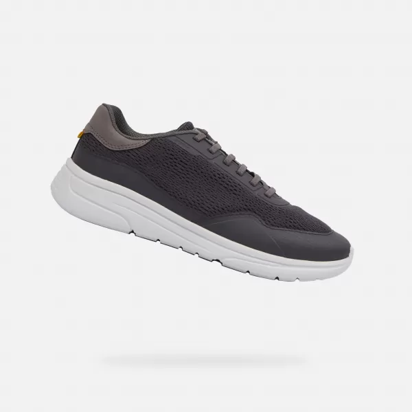  Adidași pentru bărbați GEOX KLAIVER GRI ÎNCHIS 