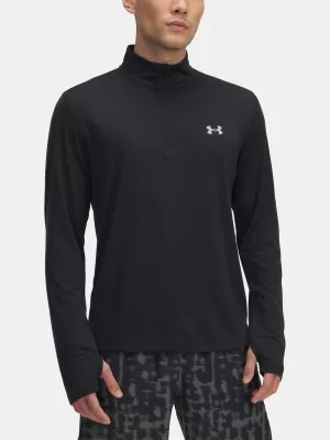 Tricou pentru bărbați UNDER ARMOUR UA LAUNCH 1/4 ZIP 6005542-001 NEGRU