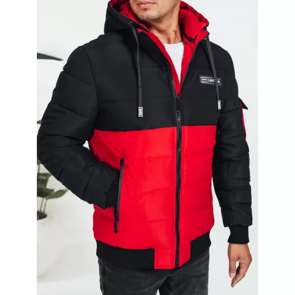  Sacou DSTREET TX5052 NEGRU/ROȘU 