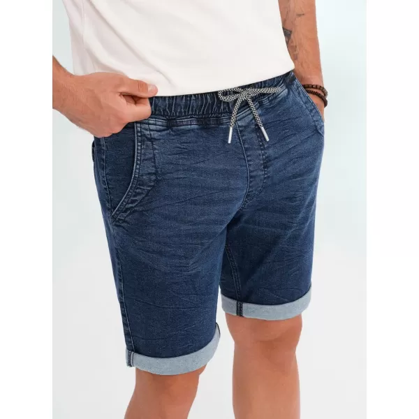  Pantaloni scurţi OMBRE OM-SRDS-0161 ALBASTRU ÎNCHIS 