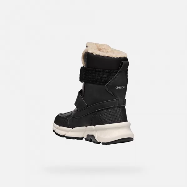  Botine pentru baieti GEOX FLEXYPER PLUS J46LCF0MEFUC9999 NEGRU 