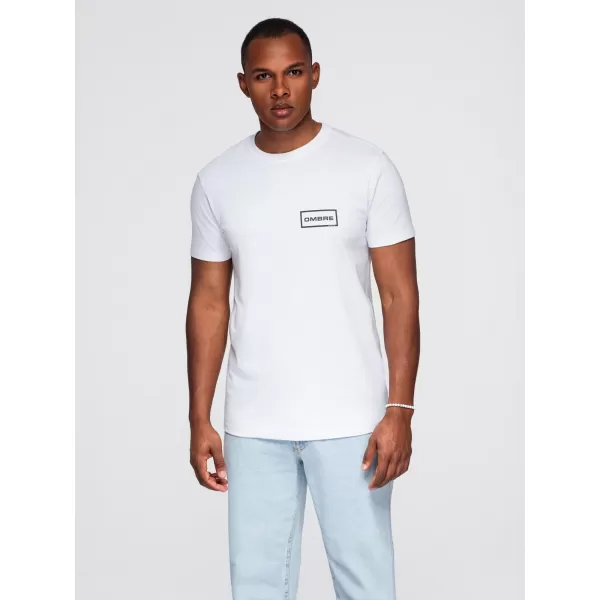  Tricou pentru bărbați OMBRE OM-TSPT-0231 ALB 