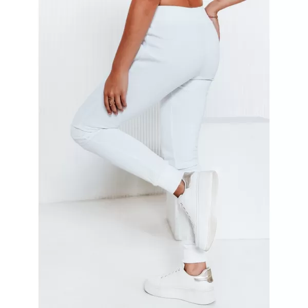  Pantalonii pentru doamne DSTREET UY0134 ALB 