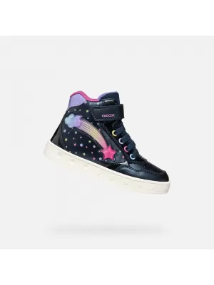 Adidași pentru fete GEOX SKYLIN J568WB0PVKCC4243 ALBASTRU ÎNCHIS