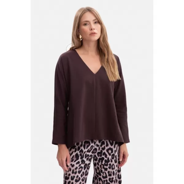  Bluza de dama BEWEAR B304 CIOCOLATA NEAGRA 