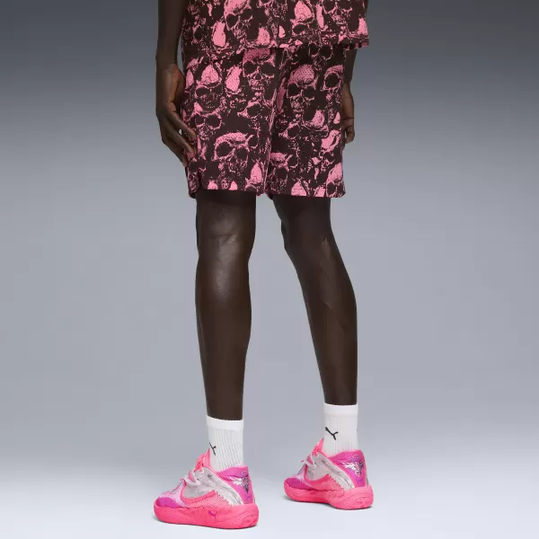  Pantaloni scurţi PUMA MELO WORLD TOUR AOP 7" SHORT 63242901 SOARE A LOVIT/AOP 