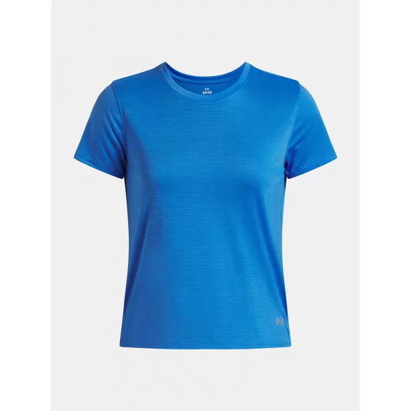  Tricou pentru femei UNDER ARMOUR UA LAUNCH SHORTSLEEVE 1382434-402 ALBASTRU 