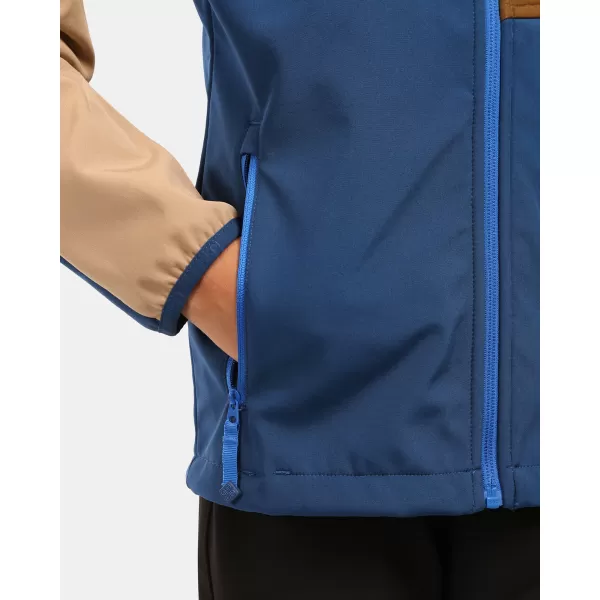  Jachetă softshell pentru copii KILPI RAVIO-J ZJ0105KI ALBASTRU ÎNCHIS 