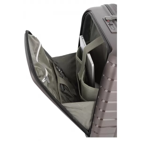  Valiză TRAVELITE AIR BASE 4W S FRONT POCKET CAFEA 