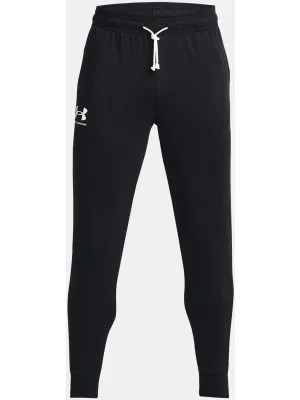 Pantaloni de trening pentru bărbați UNDER ARMOUR UA RIVAL TERRY JOGGER 1380843-001 NEGRU