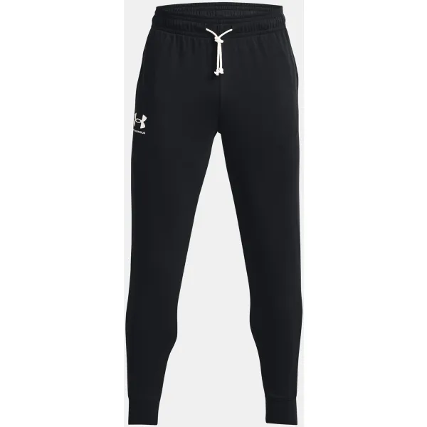  Pantaloni de trening pentru bărbați UNDER ARMOUR UA RIVAL TERRY JOGGER 1380843-001 NEGRU 