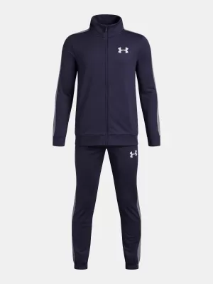 Trusa pentru baieti UNDER ARMOUR UA RIVAL KNIT TRACK SUIT 1363290-403 ALBASTRU