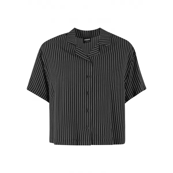  Cămaşă URBAN CLASSICS TB4365 NEGRU/ALB 