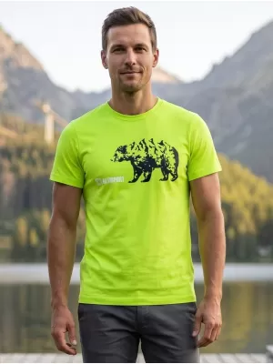 Tricou pentru bărbați cu mâneci scurte ALTISPORT ALM193129 LĂMÂIE VERDE