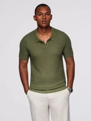 Tricou pentru bărbați OMBRE OM-POSS-0157 MĂSLIN