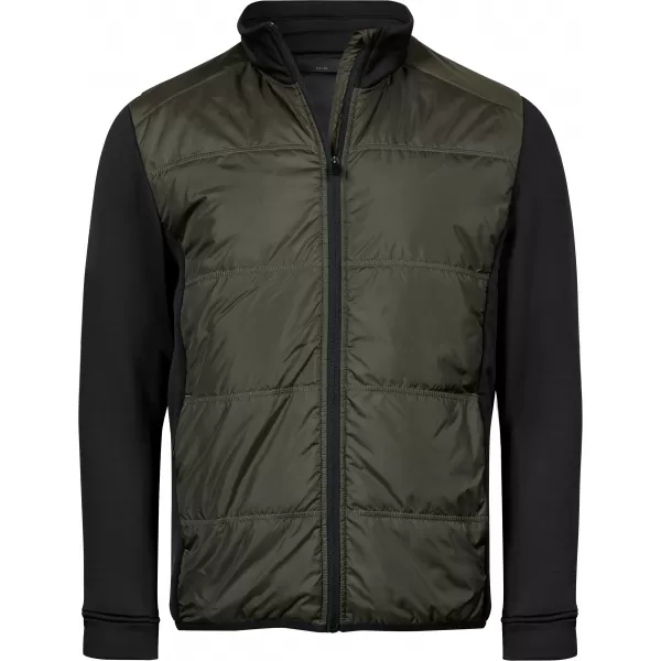  Jachetă pentru bărbați TEE JAYS | TJ 9110 VERDE INTENS/NEGRU 