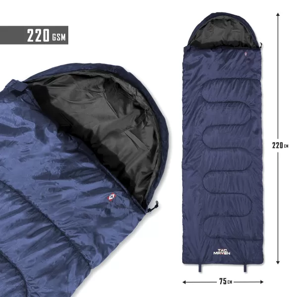  Sac de dormit PENTAGON SENTINEL SLEEPING BAG 220GR/M² D19001 ALBASTRU MIEZUL NOPȚII 