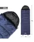 Sac de dormit PENTAGON SENTINEL SLEEPING BAG 220GR/M² D19001 ALBASTRU MIEZUL NOPȚII