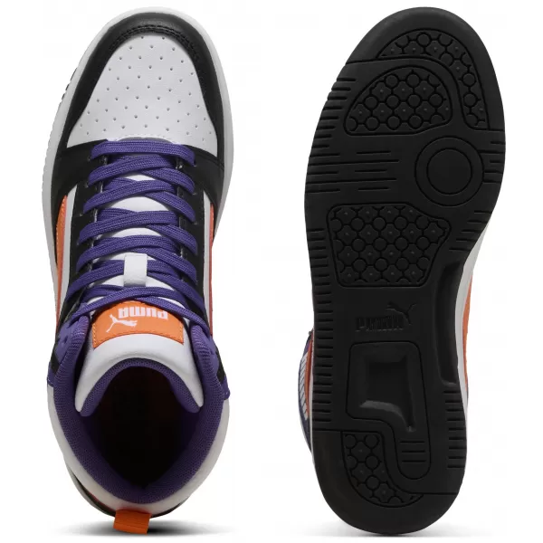  Pantofi pentru bebeluși PUMA REBOUND V6 MID JR 39383134 PUMA ALB/PORTOCALIU/NEGRU 