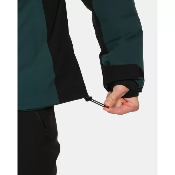  Jachetă de schi pentru bărbați KILPI TONNSI-M ZM0111KI VERDE ÎNCHIS 