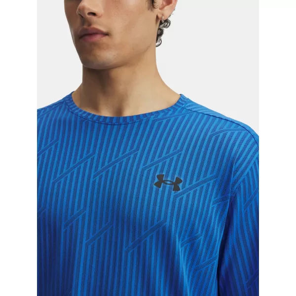  Tricou pentru bărbați UNDER ARMOUR UA TECH VENT JACQUARD ALBASTRU 