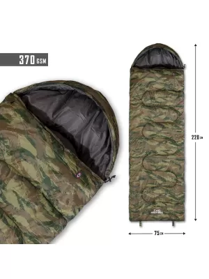 Sac de dormit PENTAGON MAJOR SLEEPING BAG 370GR/M² CAMO D19002 CAMO GRI