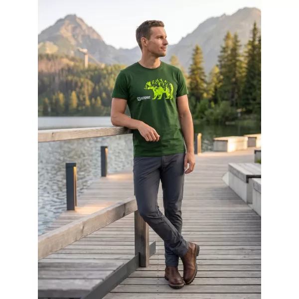  Tricou pentru bărbați cu mâneci scurte ALTISPORT ALM193129 STICLĂ 