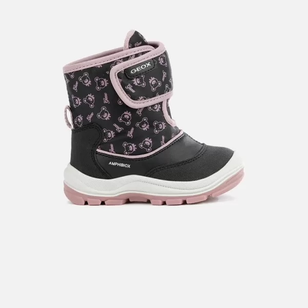  Botine pentru fete GEOX FLANFIL ABX G008905 NEGRU 