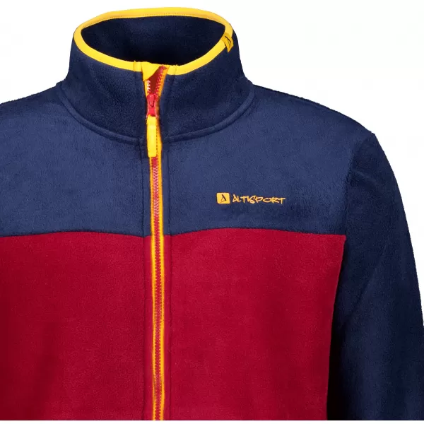  Hanorac pentru bărbați din fleece ALTISPORT GAMEL BURGUNDIA 
