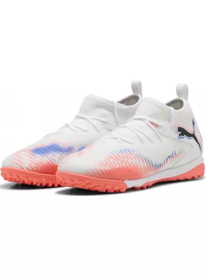 Pantofi pentru bebeluși PUMA FUTURE 8 MATCH TT + MID JR 10861601 WHITE/ ALB/PUMA NEGRU/ROȘU STRĂLUCITOR