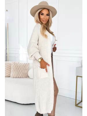 cardigan pentru femei NUMOCO 627-1 BEJ