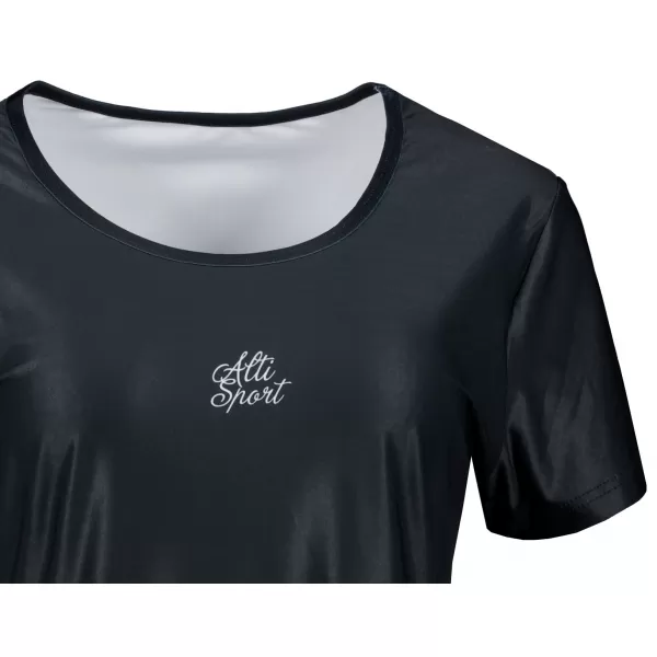  Tricou premium extins pentru femei ALTISPORT VOJ/ALW090SAT02 NEGRU 