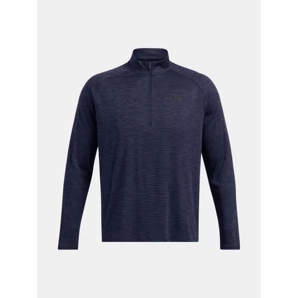  Tricou pentru bărbați UNDER ARMOUR UA TECH TEXTURED 1/2 ZIP 1382797-410 ALBASTRU 