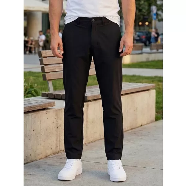  Pantaloni pentru bărbați ALTISPORT ATS TROUSER SLIM-FIT NEGRU 