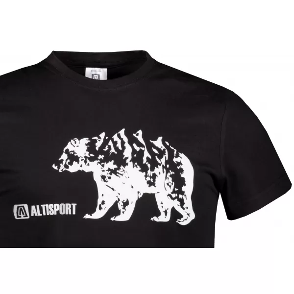  Tricou pentru bărbați cu mâneci scurte ALTISPORT ALM193129 NEGRU 