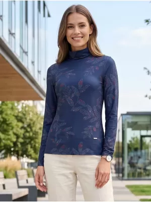 Tricou pentru femei ALTISPORT GERDA ALBASTRU ÎNCHIS