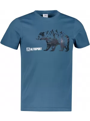 Tricou pentru bărbați cu mâneci scurte ALTISPORT ALM193129 DENIM