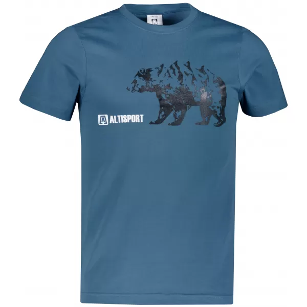  Tricou pentru bărbați cu mâneci scurte ALTISPORT ALM193129 DENIM 