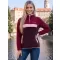 Hanorac de damă din fleece ALTISPORT GEMMY BURGUNDIA