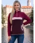 Hanorac de damă din fleece ALTISPORT GEMMY BURGUNDIA