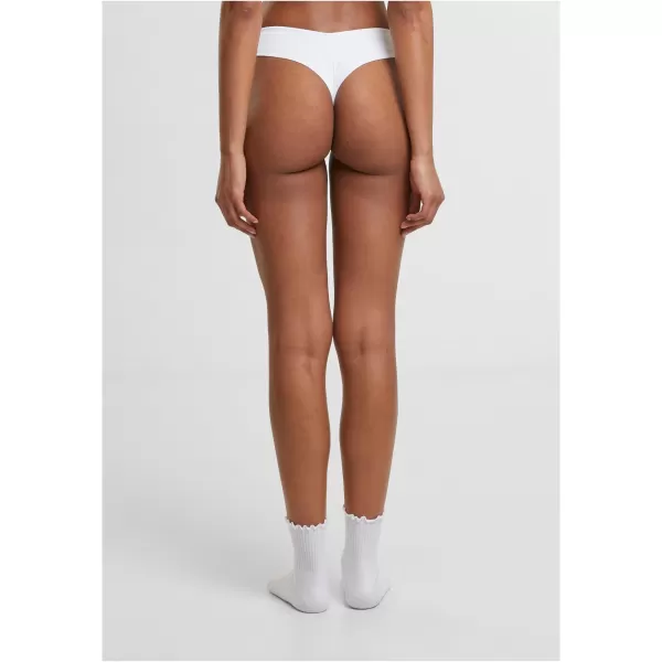  Tanga de dama URBAN CLASSICS TB7850A NEGRU/ALB 