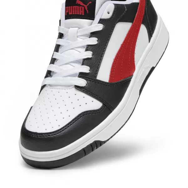  Pantofi pentru bebeluși PUMA REBOUND V6 LO JR 39383304 PUMA ALB/ROȘU/NEGRU 