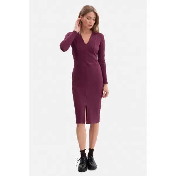  Rochie BEWEAR B307 PRUNĂ 