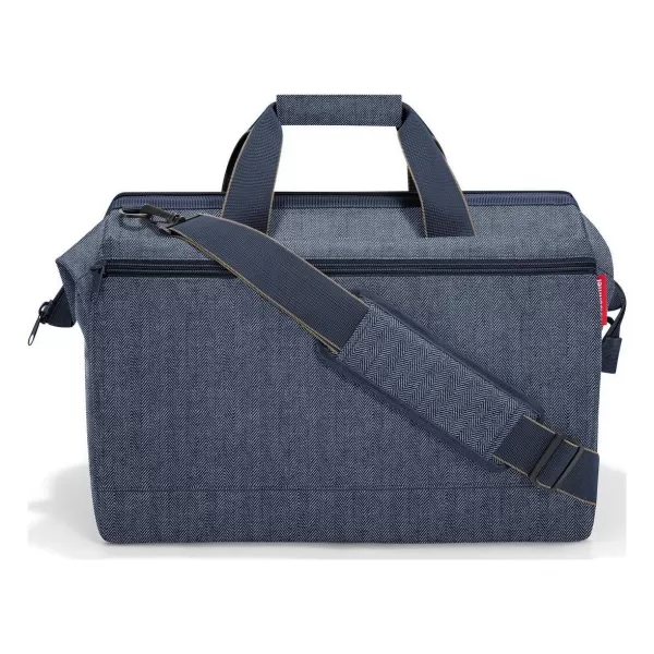  Sac REISENTHEL ALLROUNDER L POCKET HERINGBONE ALBASTRU ÎNCHIS 