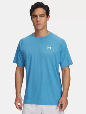 Tricou pentru bărbați UNDER ARMOUR UA TECH TEXTURED SS 1382796-453 ALBASTRU