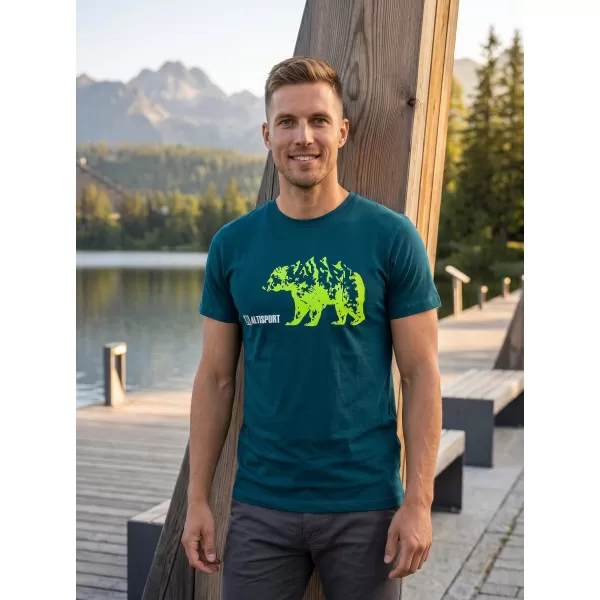  Tricou pentru bărbați cu mâneci scurte ALTISPORT ALM193129 KEROSEN 