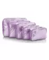 Set de organizatori HEYS METALLIC PACKING CUBE 5PC LILIAC