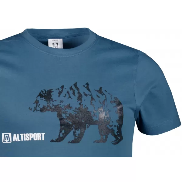  Tricou pentru bărbați cu mâneci scurte ALTISPORT ALM193129 DENIM 